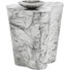 Ava 18 X 18 inch Marble Look Outdoor End Table, Small